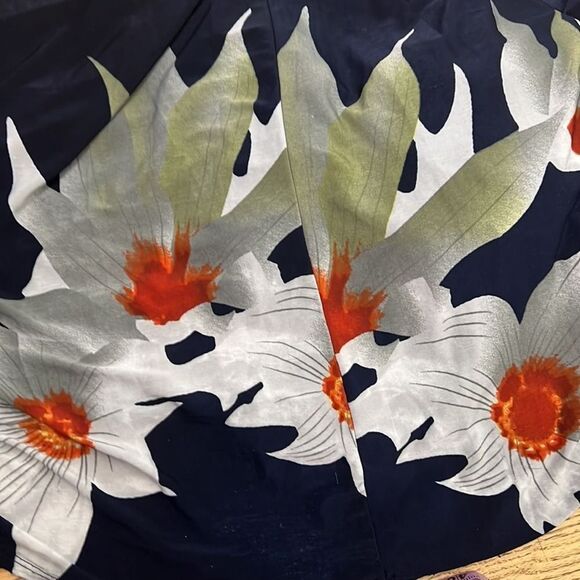 DUCCI FLORAL KNOT FRONT MAXI DRESS SIZE L - Picture 6 of 11